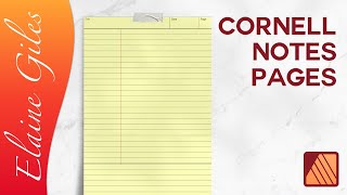 How to Create Cornell Notes Planner Pages in Affinity Publisher