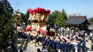 粟井神社大祭　奉納　出晴太鼓台(2012年10月21日)