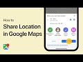 How To Share a Location in Google Maps - iOS and Android