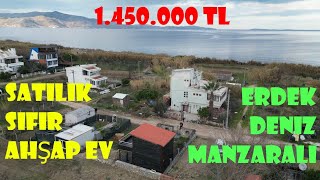 Erdek ve Deniz Manzaralı Satılık Sıfır Müstakil Ahşap Ev 1.450.000 TL