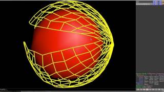 Kohonen feature mapping from a spherical surface onto a 20x20 network, PyMOL style 2