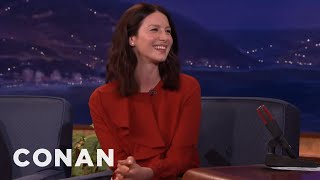 Sylvester Stallone Was Intimidated By Caitriona Balfe's Height | CONAN on TBS