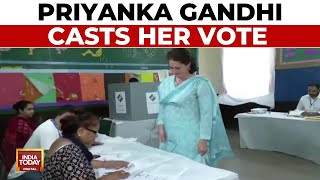 Lok Sabha Election Phase 6: Priyanka Gandhi Casts Her Vote In New Delhi | Lok Sabha Polls News