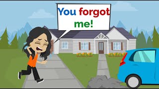 Nora's parents forgot her... | Fun English Story | Practice English Conversation