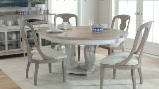 Litchfield Sunwashed Sussex Extendable Round Dining Room Set from American Drew