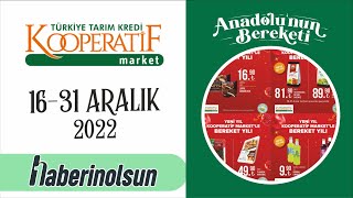 Tarım Kredi Kooperatif Market 16-31 Aralık | TKK Market Güncel Katalog