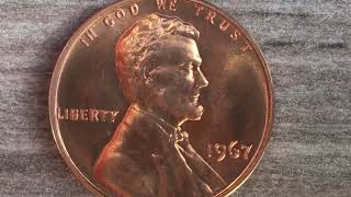 1967 US Penny Coins - Special Mint Set Collection?  - We explain it - United States Lincoln One Cent