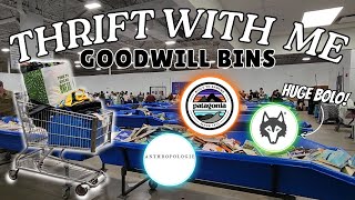 Thrift With Me at the Goodwill Bins Outlet in Columbus, OH! Thrifting to Resell Online #reselling