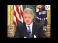 USA: KOSOVO CRISIS: BILL CLINTON ON NATO ATTACKS