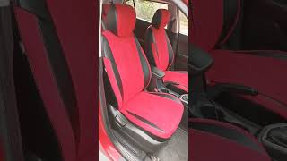 Установка модельных чехлов hyundai creta с красной серединой. seat tightening Simferopol