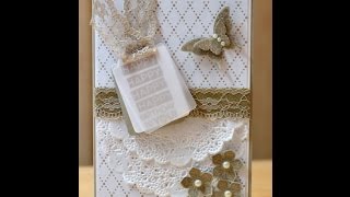 No.64 - Something Borrowed Doily Card - JanB UK Stampin' Up! Demonstrator Independent