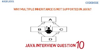 Why multiple inheritance is not supported in java? | Java Interview Questions | Ask Java | Code Bode