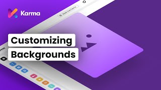 Customizing Backgrounds | Karma Basic Tutorial