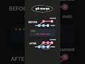 git merge in 10 seconds #programming #git #github #vscode #coding