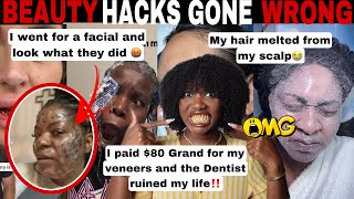 MERCY!😱 BEAUTY HACKS GONE WRONG! COSMETIC TRAUMA DIY BEAUTY FAILS | TIK TOK COMP