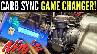 Syncing Motorcycle Carbs with the NEW DIGI SYNC on a GPZ900R