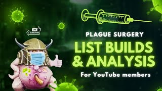 Death Guard List Analysis! - The Plague Surgery! Ep10 - The Disgustingly Resilient Podcast