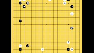 囲碁棋譜再現　黒番：岸本左一郎   vs　白番：本因坊秀策　弘化年間