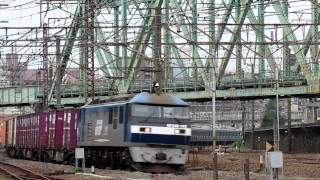 EF210‐163号機　1052レ　東海道貨物線　横浜羽沢～鶴見