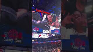 BIG SEAN FLEXES HIS ICE FOR THE JEWELRY CAM AT PISTONS GAME
