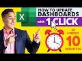 How to Update An Excel Dashboard With One Click IN UNDER 10 MINUTES ⏱️
