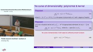 Jinchao Xu: Finite neuron method - lecture 2