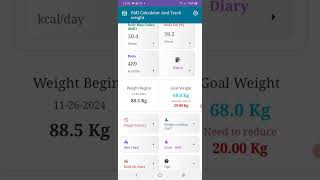 BMI Calculator and Track weight