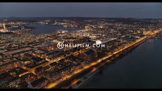 5941. Jönköping Drone Stock Footage Video