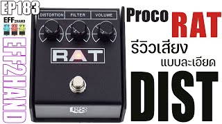 EFF2hand : Ep 183 รีวิวเสียง Proco RAT เสียงแตก ขึ้นหิ้งอีกหนึ่งก้อน ที่มือกีต้าร์ต้องได้ลอง