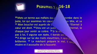 19 Le livre des Psaumes chap 007 Sg21 Texte déroulant et l'audio vidéo évangile Bible La Parole d