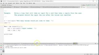 The Basics: Python 3 - Counted Loops (Summation)