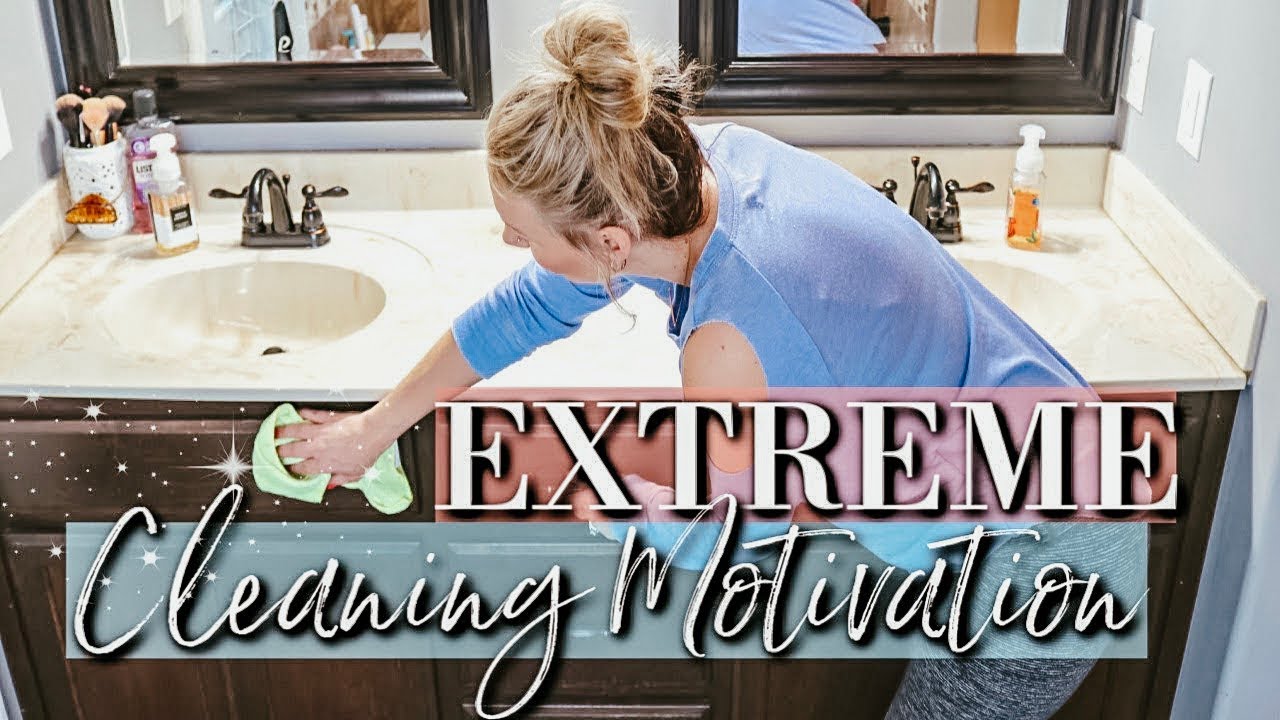 EXTREME BATHROOM DEEP CLEAN 2019--MY BATHROOM CLEANING ROUTINE-KEEP ...