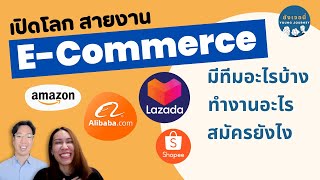 แนะนำสายงาน E-commerce | ทำอะไร มีตำแหน่งอะไรบ้าง หาคนแบบไหน | สมัครงาน Lazada Shopee Tiktok Amazon