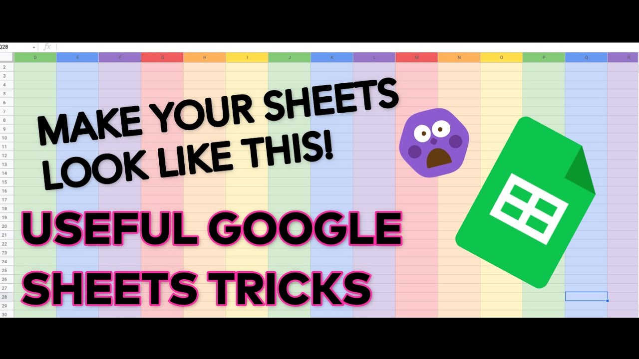 Useful Google Sheets Tips Tricks Youtube