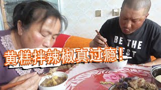 春耕伙食得硬！黃糕配啥？父子倆幹活回家，拌辣椒真過癮【泥土大黑】