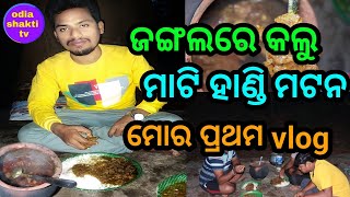 my first vlog viral /handi mutton/mutton curry recipe odia/handi mutton forest resort/odia style