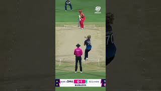 Two wickets from two balls for Namibia 😲 #t20worldcup #cricket #cricketshorts #ytshorts