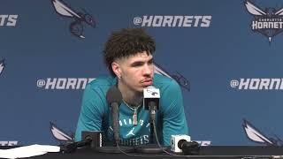 Hornets vs Mavericks: LaMelo Ball Postgame Media Availability | 1/20/2025