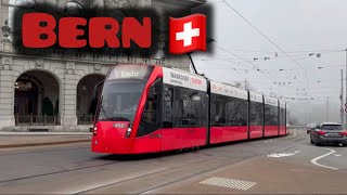 Swiss Trams and Buses in Bern 🇨🇭City Tour