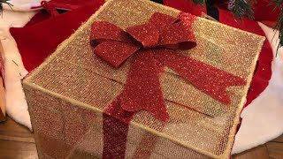 DIY Enfeite Presente de Natal com palito de churrasco
