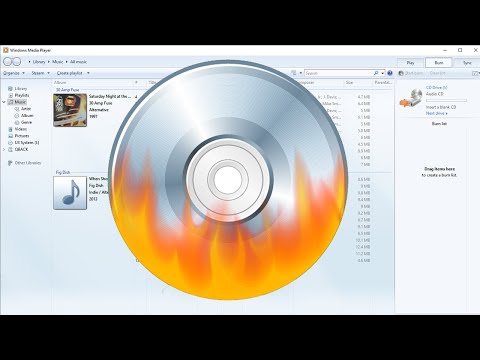 How do I burn an MP3 CD in Windows Media Player 12?