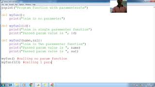 55 Python Function parameters Python Programming Tutorial for Beginner to advance Source Code