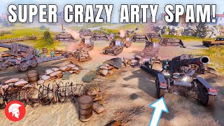 SUPER CRAZY ARTY SPAM! - Company of Heroes 3 - US Forces - 4vs4 Multiplayer - No Commentary