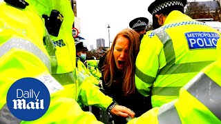 Anti-vaxxer and anti-lockdown protesters gather in London over Tier 3 restrictions