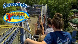 2019 Woodstock Express Roller Coaster On Ride HD POV Carowinds