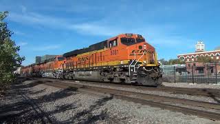 BNSF #8081 Leads WB Intermodal with Darwin Candidate. Olathe, KS 10/26/24