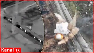 Ukrainian fighter jet strikes Russian group in Kherson with French AASM HAMMER aerial bomb