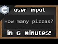 C user input ⌨️