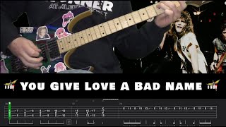 Bon Jovi - You Give Love a Bad Name - Guitar Tab and | Lesson | Cover | Tutorial