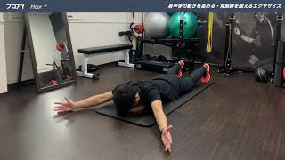 フロアY｜Floor Y｜肩甲骨の動き・背筋群を鍛えるエクササイズ